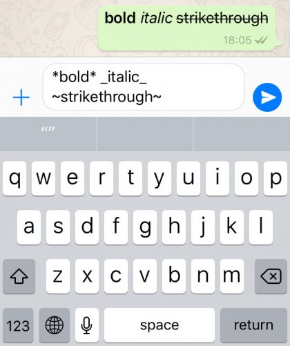How to Make Your Text Bold, Italic and Strikethrough on WhatsApp
