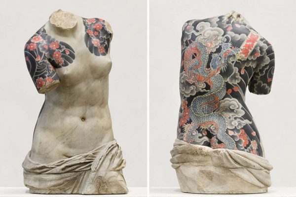 Fabio Viale Draws Tattoos To Classical Sculptures Making Them Totally Awesome