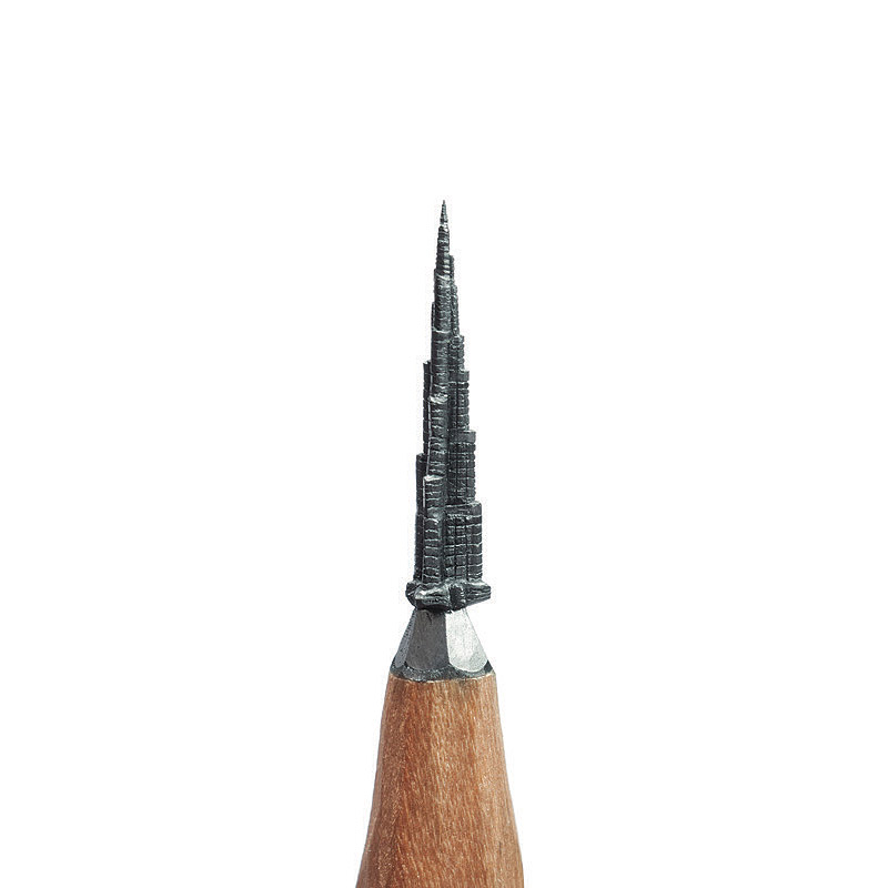 Artist Salavat Fidai Creates Micro Sculptures From Pencils