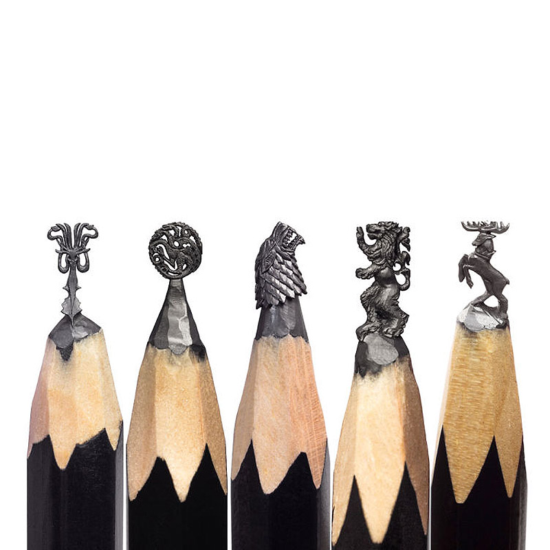 Artist Salavat Fidai Creates Micro Sculptures From Pencils